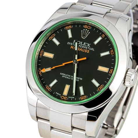 rolex milgauss green sapphire replica|rolex milgauss for sale.